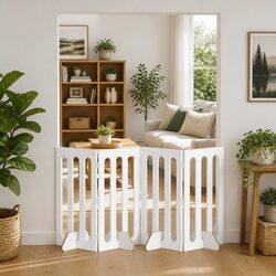 Friendly 4-Panel Folding Pet Fence for Indoor Use
