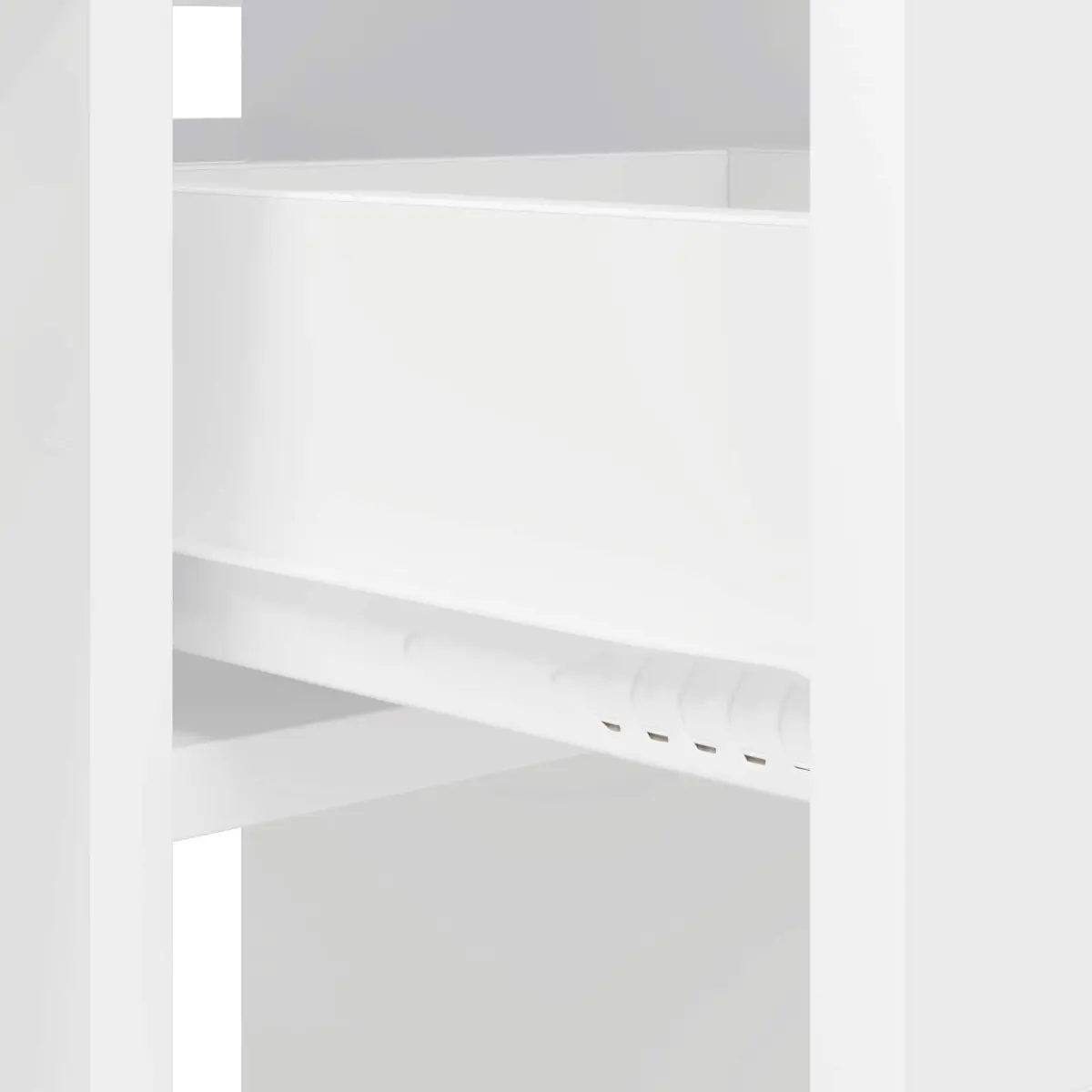 Folding Dining Table White Engineered Wood 115 x 70 x 75 cm with Storage Shelves
