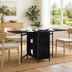 Your Ideal Extendable Dining Table in Black Oak