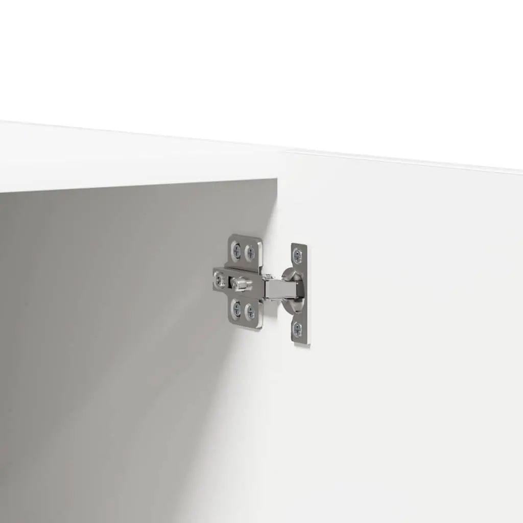 Wardrobe White Large Compartment with Hanging Rod 80x52x180 cm