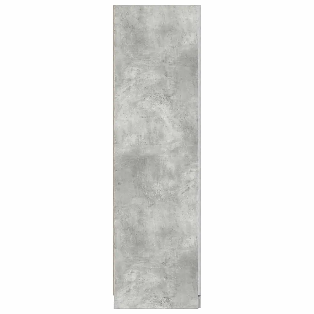 Wardrobe Cupboard Grey Engineered Wood 80x52x180 cm