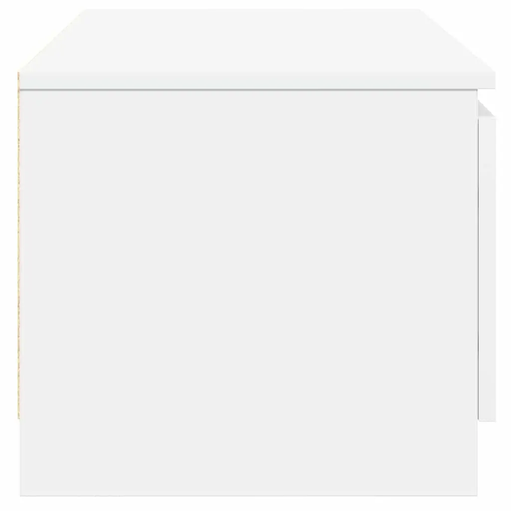 TV Cabinet White 140x40x35.5 cm with Doors Open Compartments Storage Unit