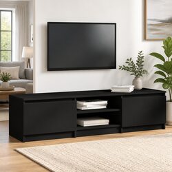 Your Ideal Black TV Cabinet with Ample Storage Options