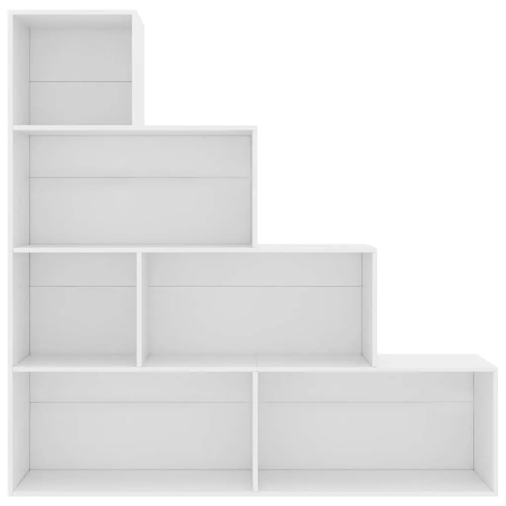 Book Cabinet Room Divider White 155x24x160 cm Open Shelf Storage Unit