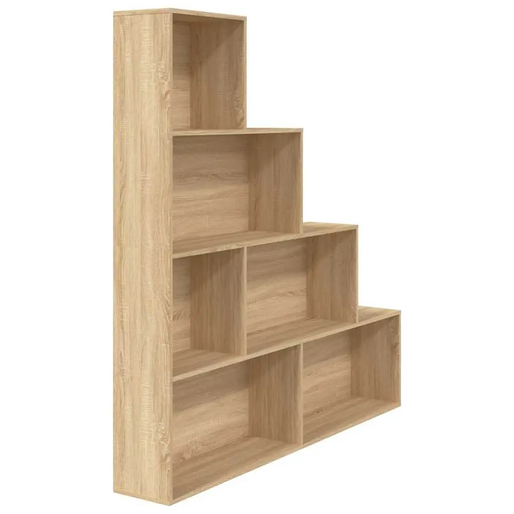 Book Cabinet Room Divider 6-Shelf 155x24x160cm Engineered Wood Storage Rack