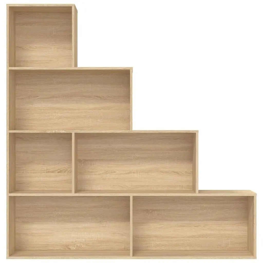 Book Cabinet Room Divider 6-Shelf 155x24x160cm Engineered Wood Storage Rack