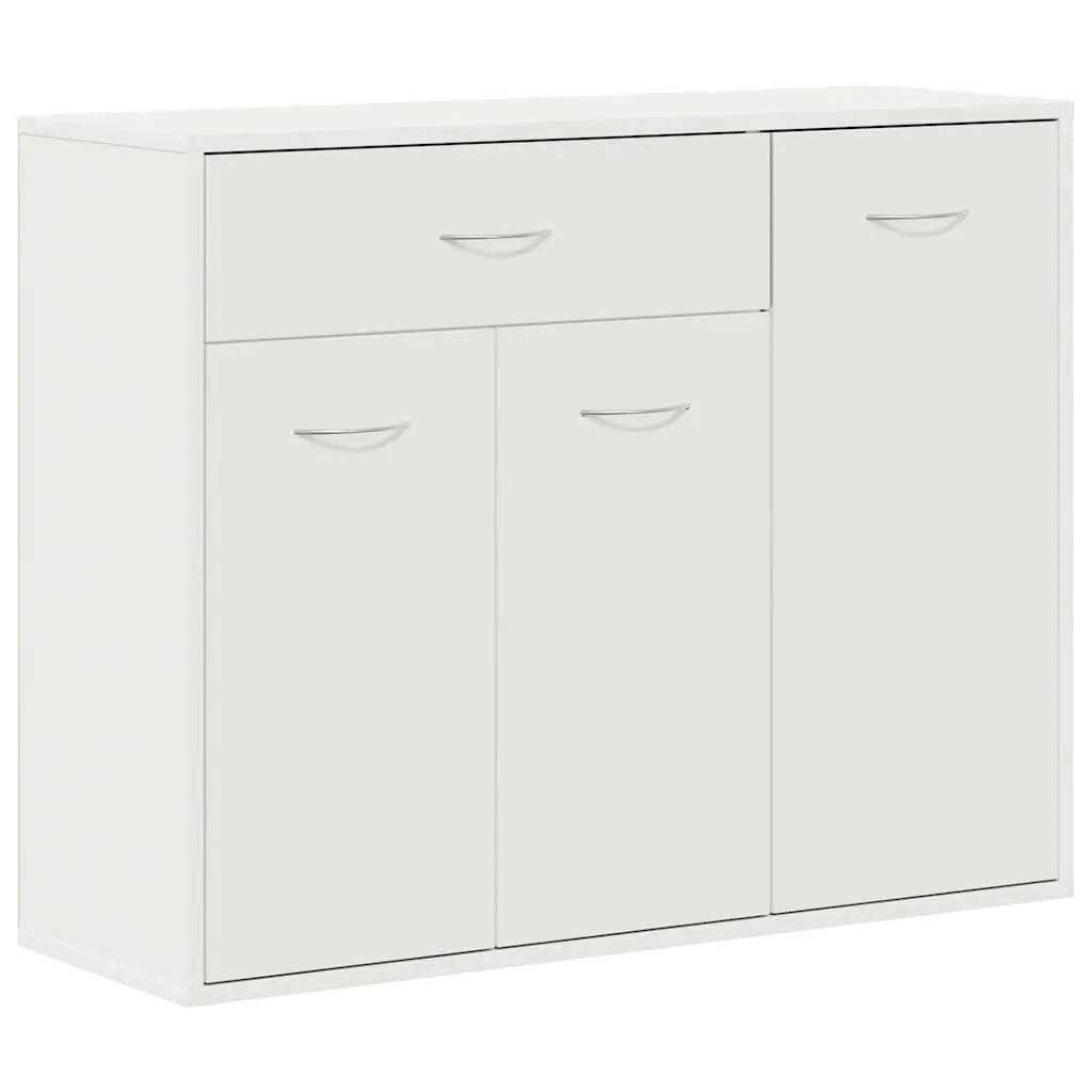 White Storage Cabinet 88x30x70 cm Sideboard