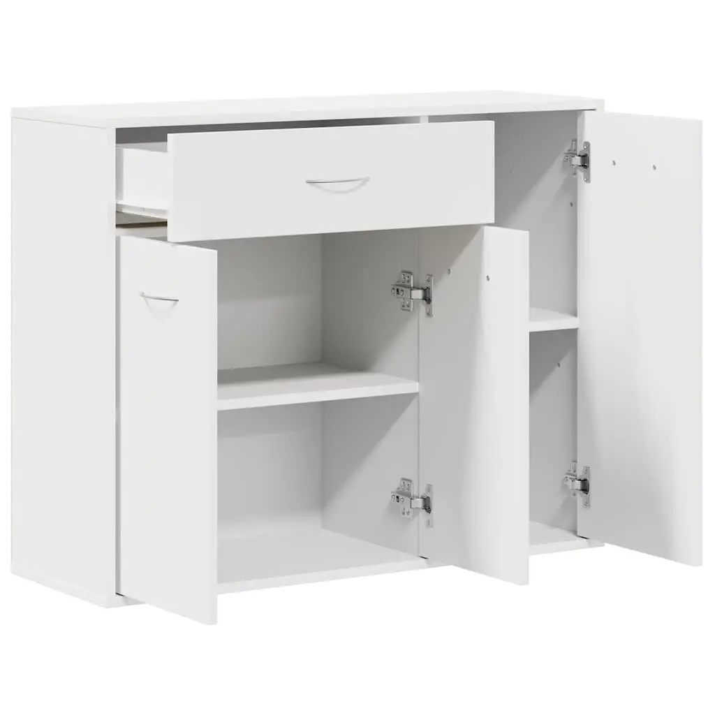 White Storage Cabinet 88x30x70 cm Sideboard