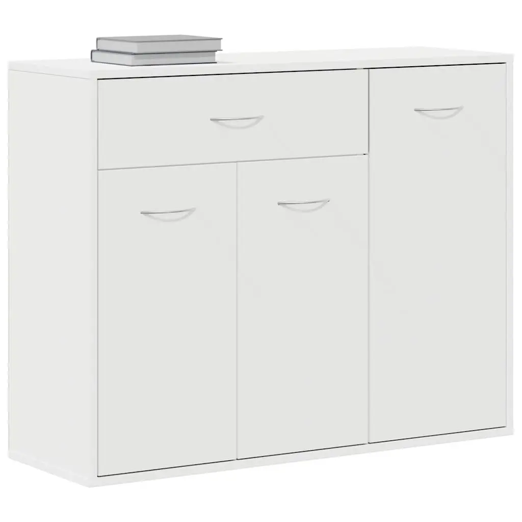 White Storage Cabinet 88x30x70 cm Sideboard