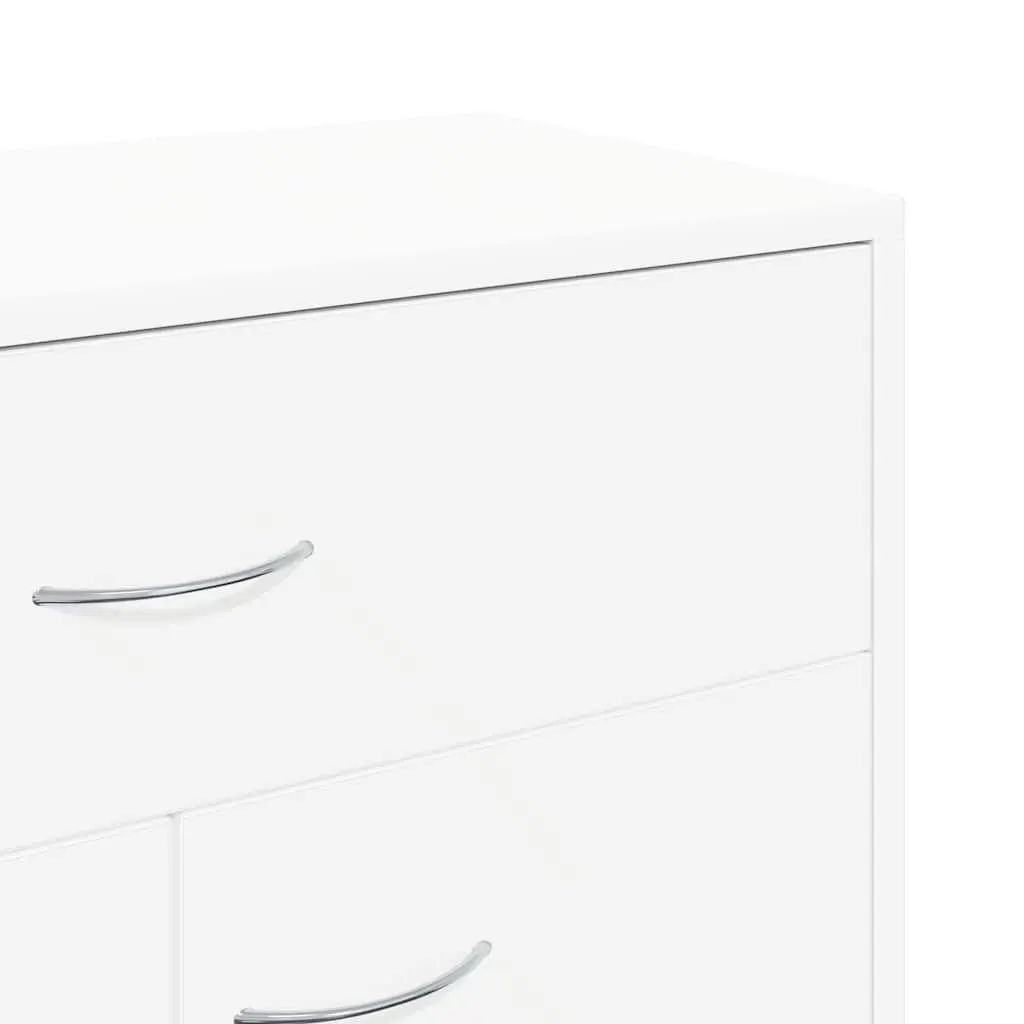 Sideboard White Minimalist Storage Cabinet 60W x 30D x 75H cm