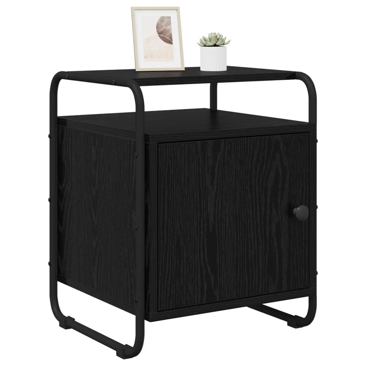 Black Bedside Cabinet for Easy Access