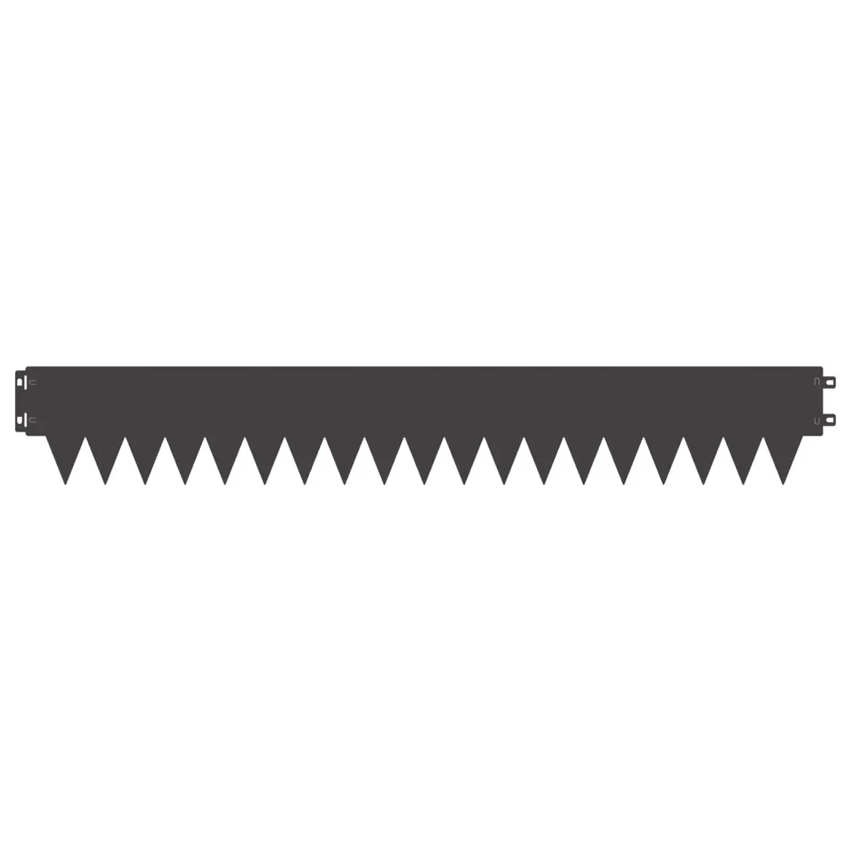 Steel Lawn Edging Interlocking System Flexible 10 Piece Black
