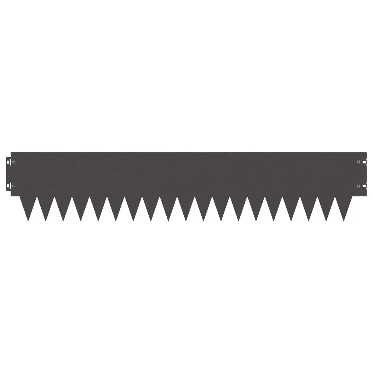 Garden Lawn Edging Steel Black Border Flexible 103 x 20 cm 20 Pieces