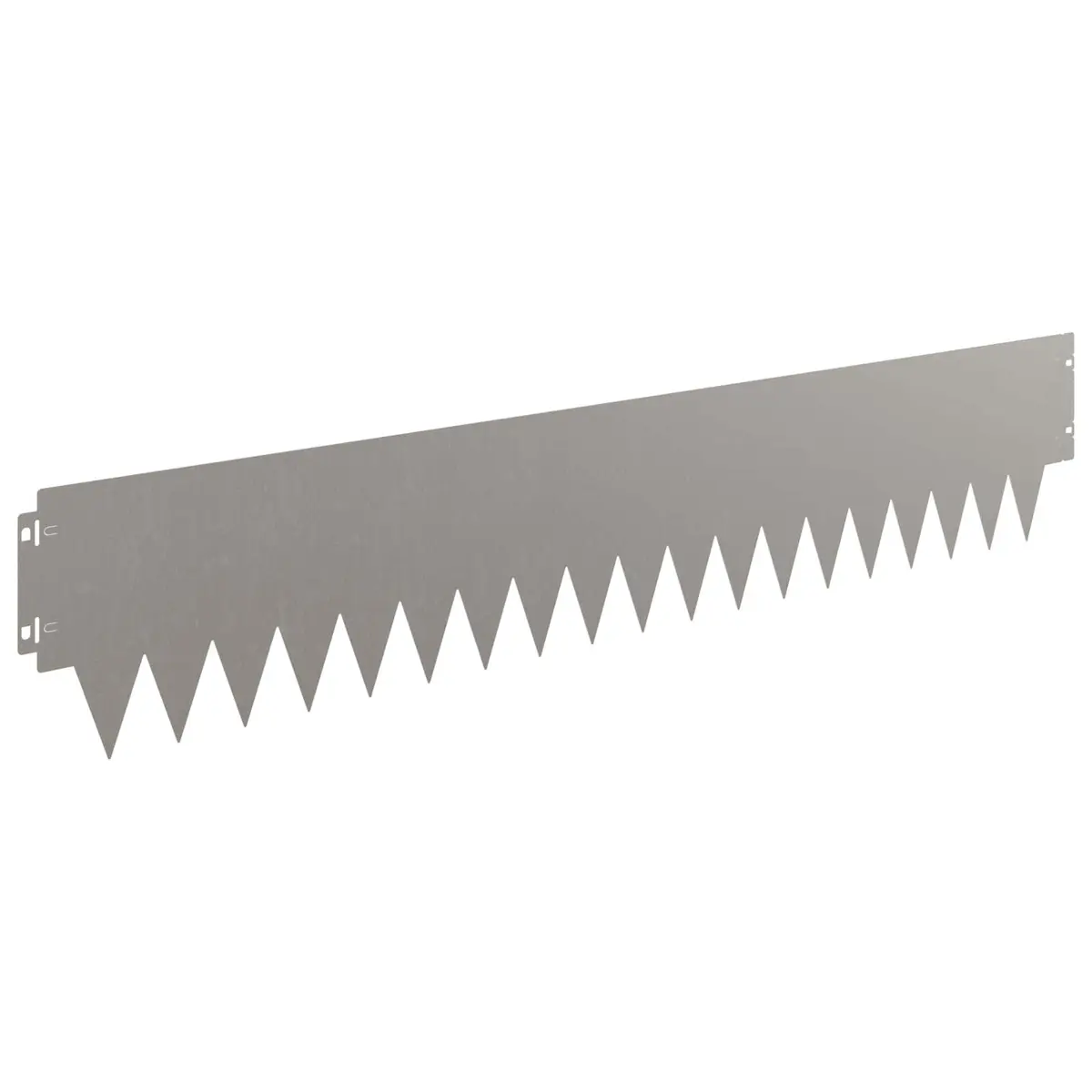 Steel Lawn Edging Flexible Interlocking 10 Pieces 103 x 20 cm