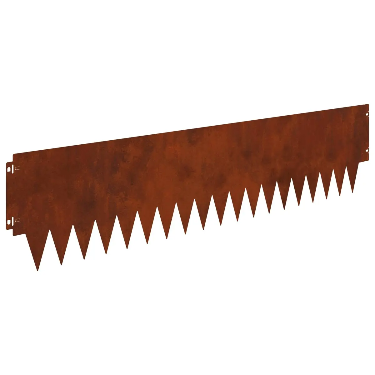 Metal Lawn Edging Flexible Interlocking Steel 10 Pieces