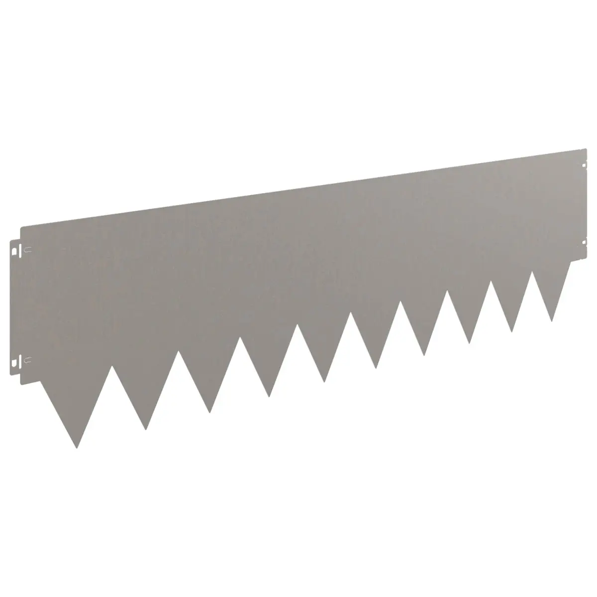 Steel Lawn Edging 10 pcs Garden Border Brown Flexible Metal Fencing Barrier