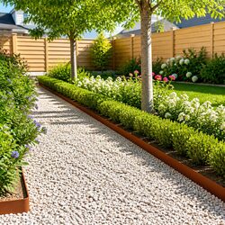 Garden Border Edging 10 Pieces Steel Flexible Landscape Lawn Edge Barrier 103cm