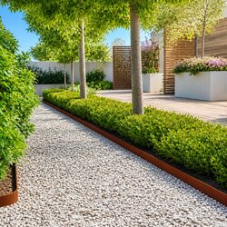 Friendly Garden Border Edging Set - 20 Steel Pieces