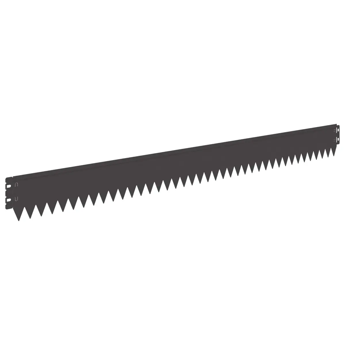 Garden Lawn Edging Steel Black 20 Piece 103x10cm Landscape Border Edge