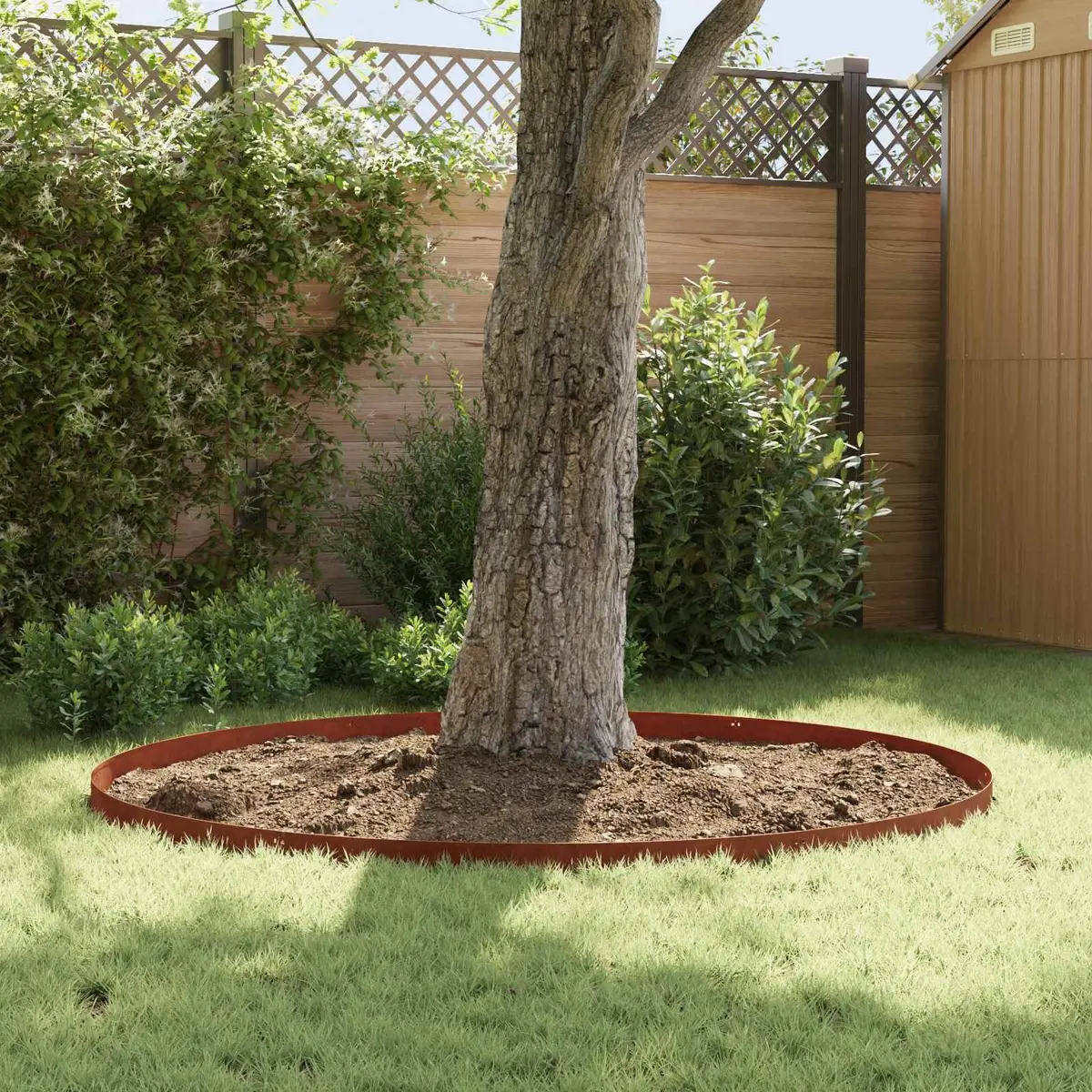Garden Lawn Edging Steel Rusty Border 103x10cm 20 Piece