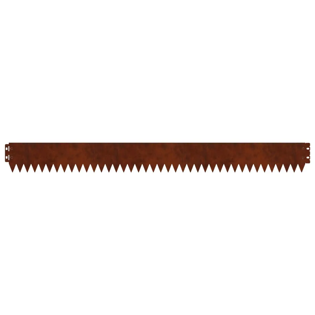 Garden Lawn Edging Steel Rusty Border 103x10cm 20 Piece