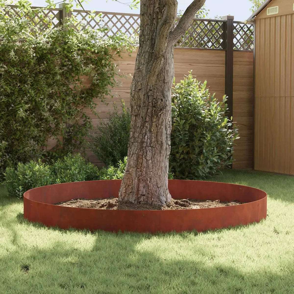 Garden Lawn Edging 20 Pieces Steel Borders 103 x 30 cm Landscape Boundary