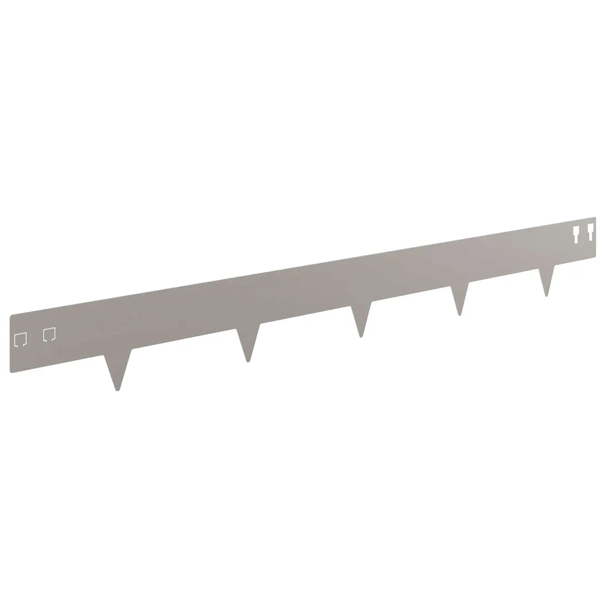 Steel Garden Lawn Edging Flexible Structure 100x12cm 10 Piece