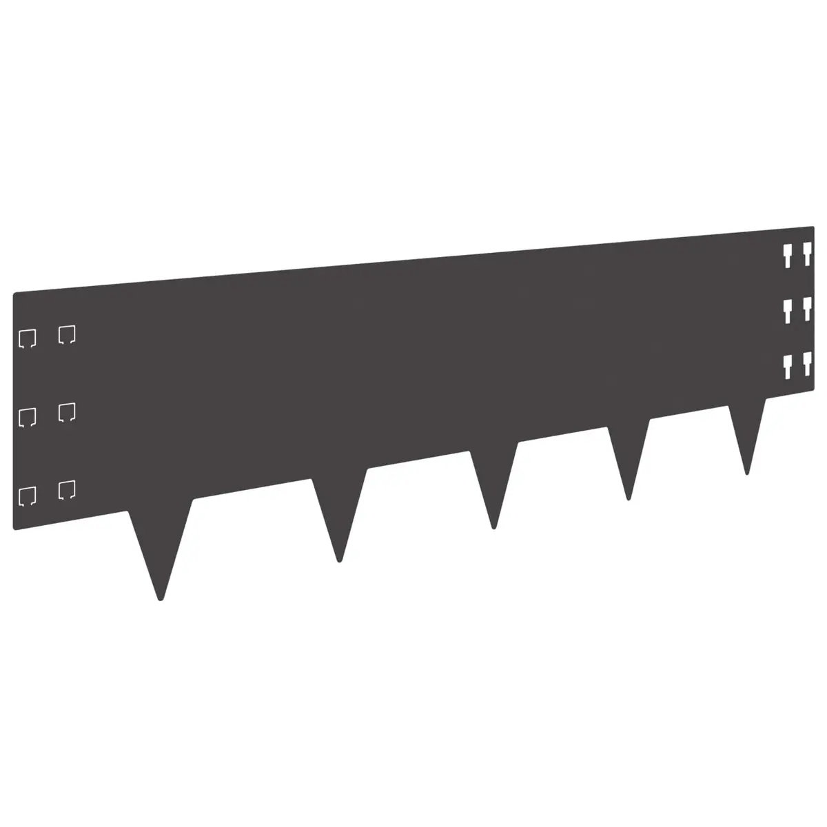 Steel Garden Lawn Edging Border 20 Pieces 100x30cm Landscape Landscaping Outdoor
