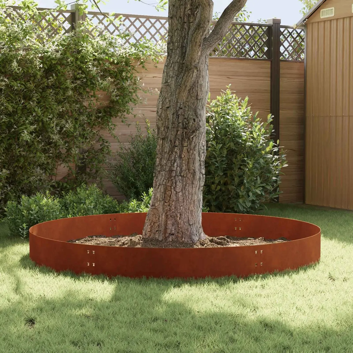 Garden Lawn Edging Steel Borders Modern Landscape Flexible 100x30cm