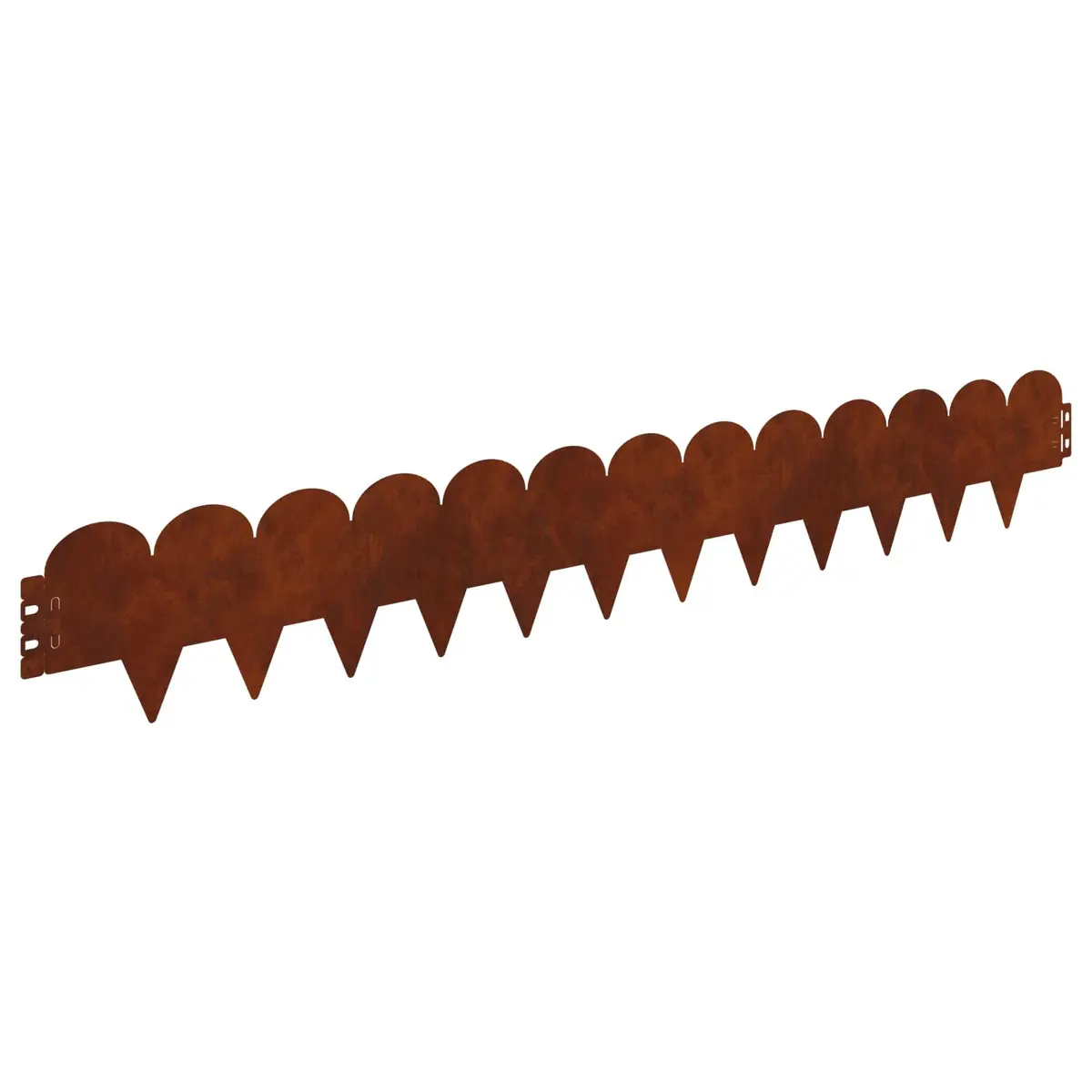 Garden Lawn Edging Steel Border Edge 103x15cm Sharp Round Top