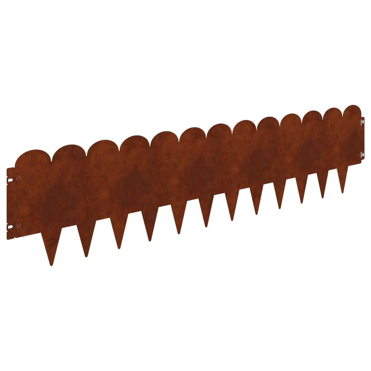 Garden Lawn Edging 10 Pieces Steel Borders Landscape Edging Flexible Design