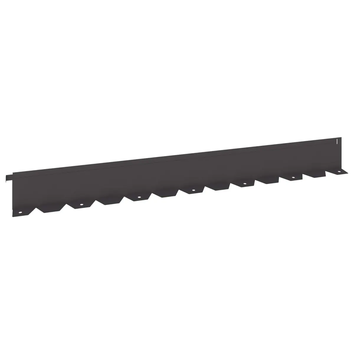 Garden Lawn Edging Flexible Steel Black Borders 10 Piece