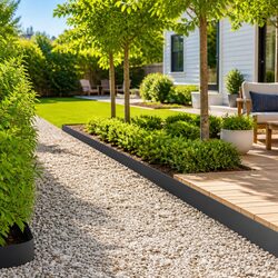 Friendly Steel Garden Edging - 10 pcs 100x12cm