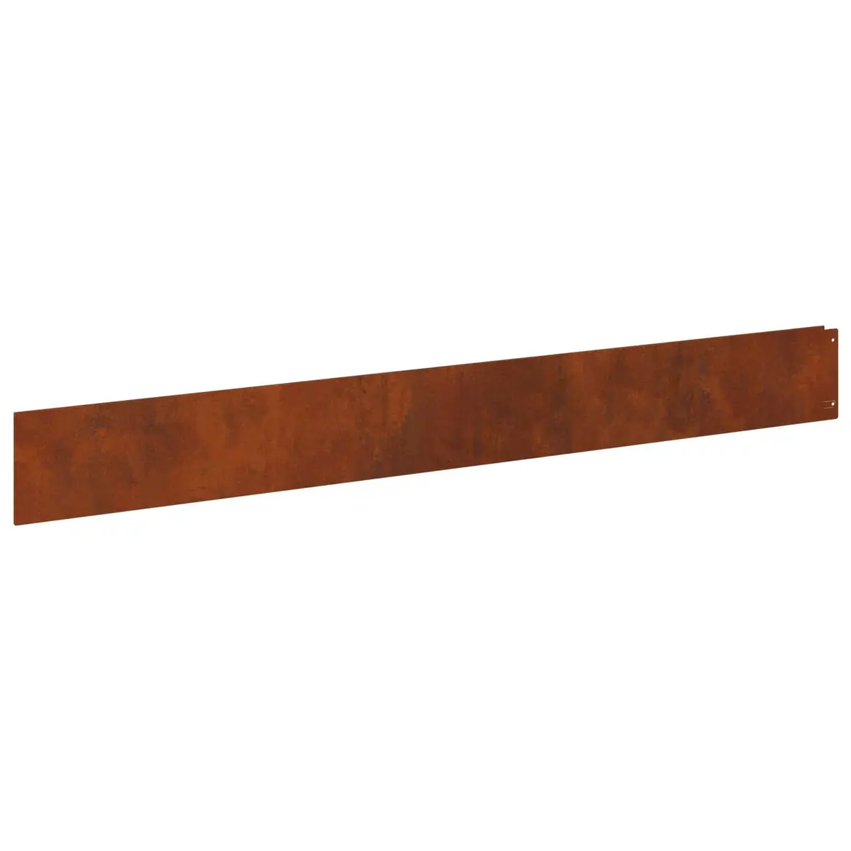 Steel Lawn Edging Top Fold Rusty 100x12cm 10 Piece Garden Border