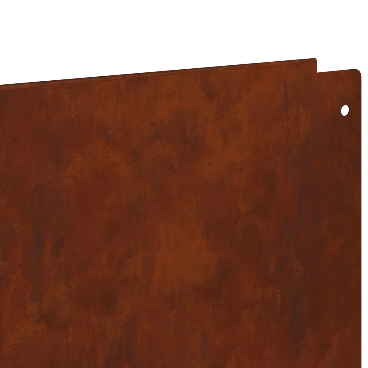 Garden Lawn Edging Steel Rusty Border Top Fold 100x12cm