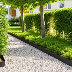 Friendly Black Garden Edging - 20 Flexible Pieces for You