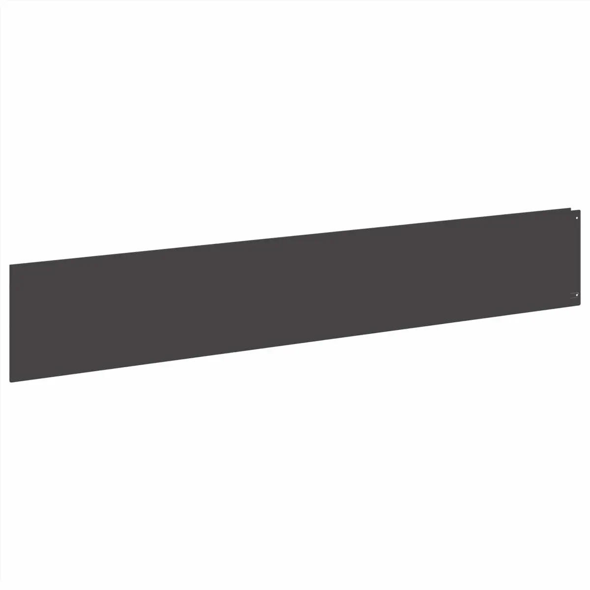 Garden Lawn Edging 10 Pieces Steel Black Border Landscape Barrier 100x18cm
