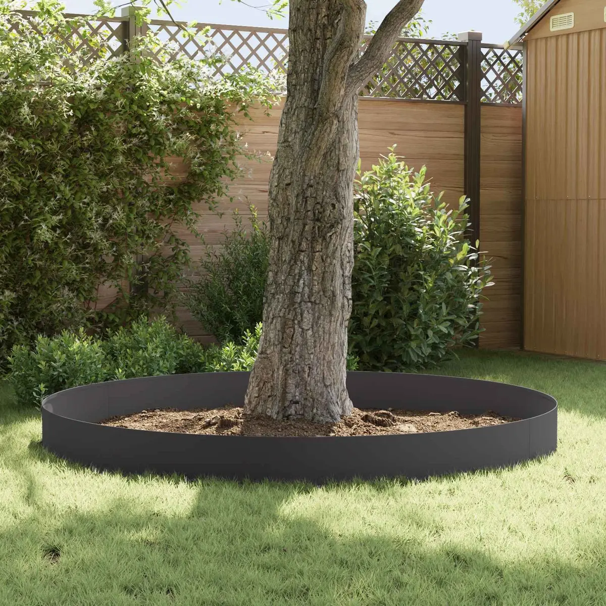 Steel Lawn Edging Flexible Modern 100x18cm 20 Pieces