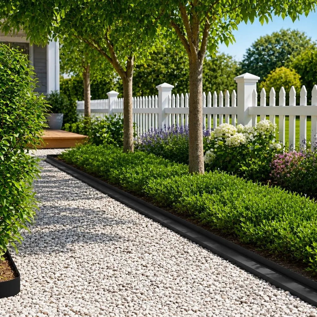 Steel Landscape Edging Borders Sturdy Black 10 Piece