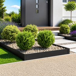 Friendly Garden Edging - 4 Steel Pieces for Your Yard