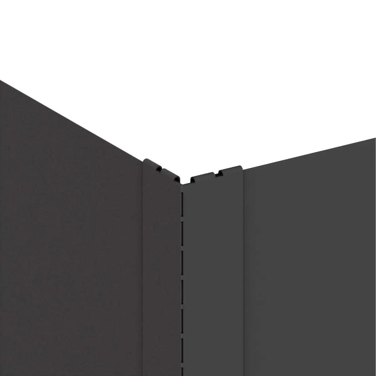 Garden Lawn Edging Steel Border 100x100x35cm Landscape Pathway Bed Divider Black