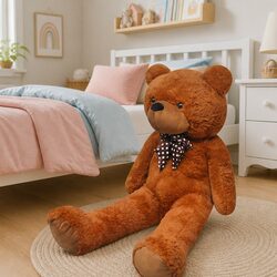 XXL Soft Plush Teddy Bear Toy 85cm Brown Stuffed Animal Kids Gift Cuddle