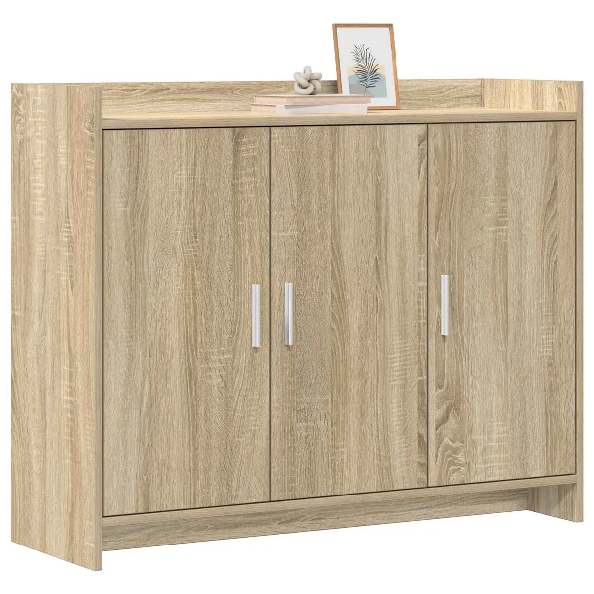 Brown Engineered Wood Sideboard for Storage