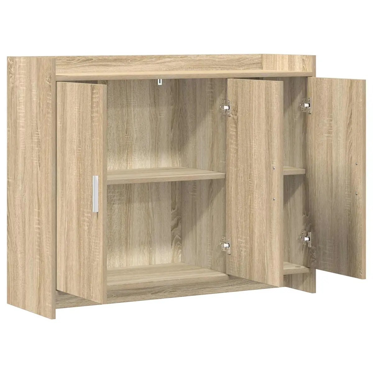 Brown Engineered Wood Sideboard for Storage