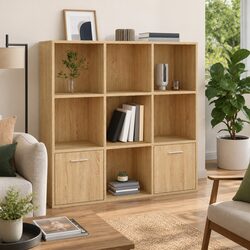 Versatile Book Cabinet with Ample Storage and 2 Doors