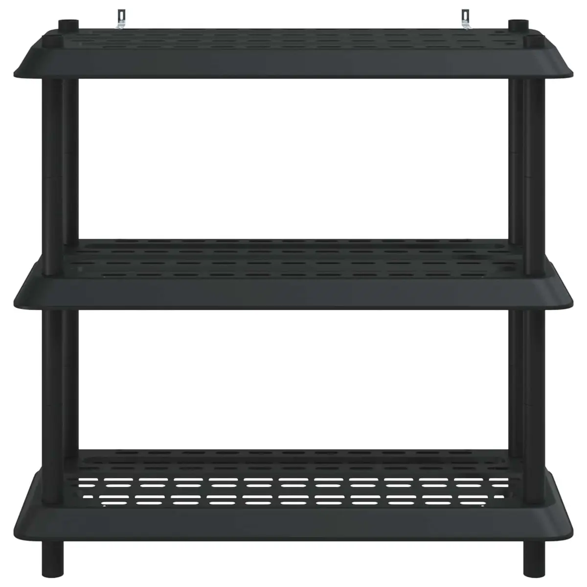 3-Tier Shelving Unit Indoor Outdoor Storage Anthracite 100x40x96cm