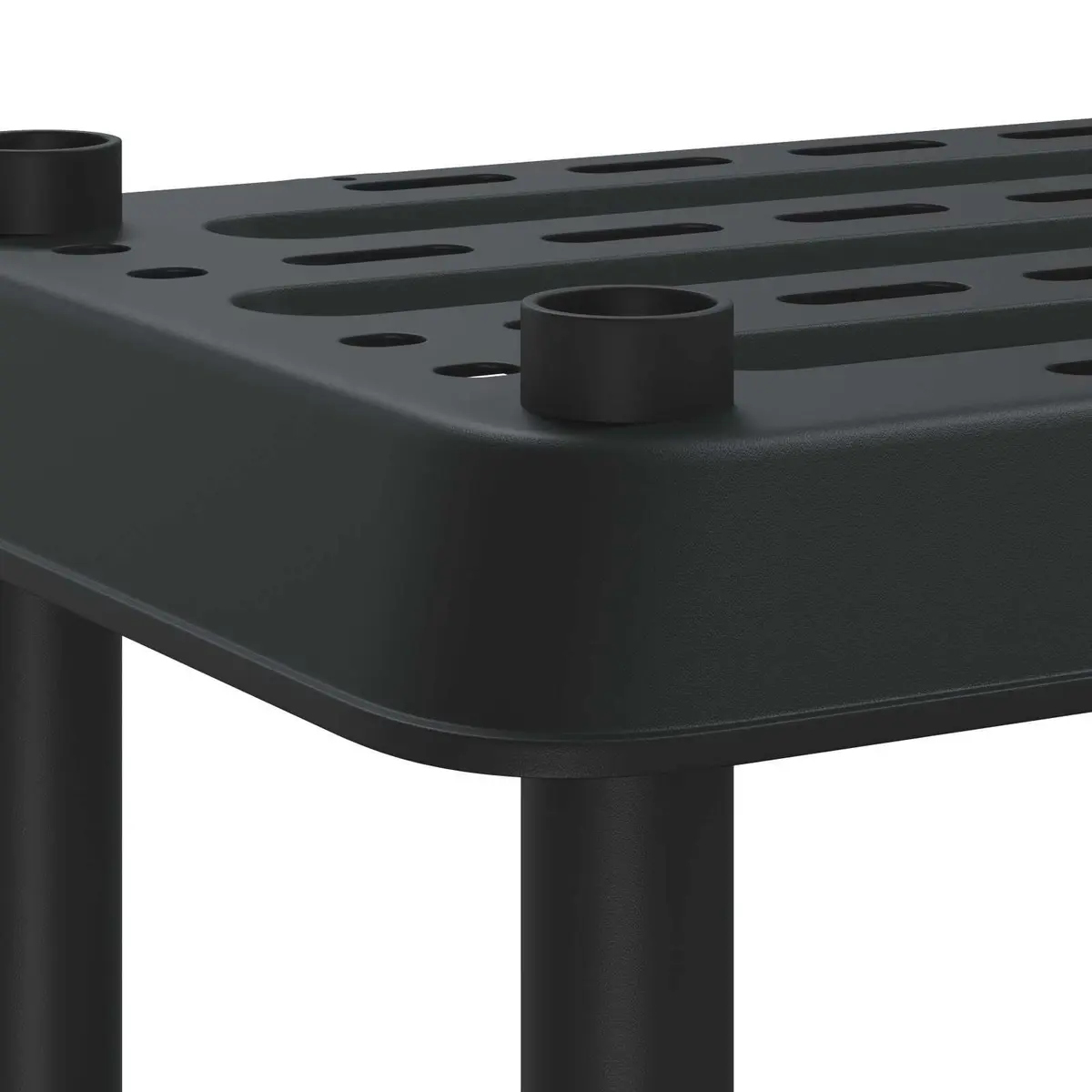 5 Tier Storage Rack Organizer Durable PP Construction Anthracite 100 x 40 x 177 cm