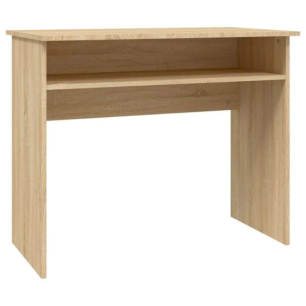 Desk Sonoma Oak 90x50x74cm Engineered Wood Brown Office Study Computer