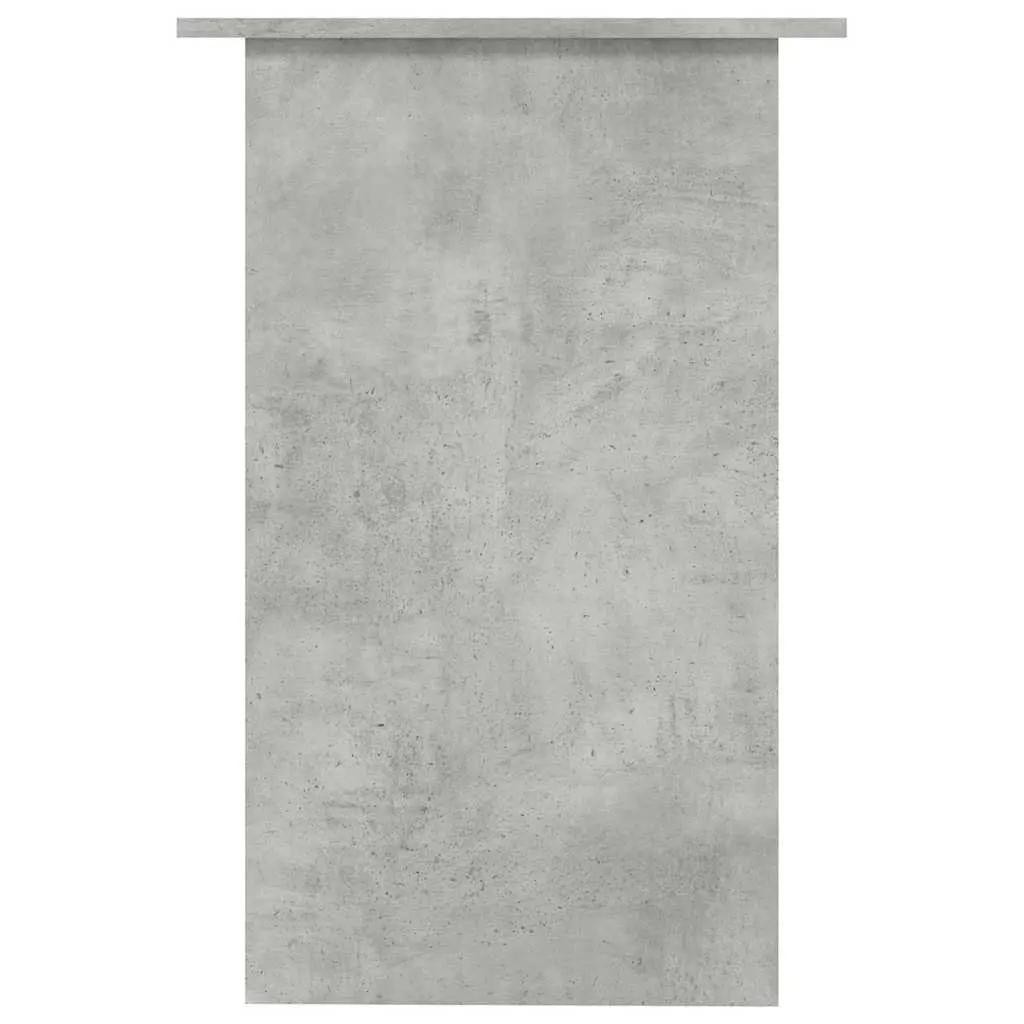 Computer Desk Grey Engineered Wood 90cm with Storage Shelf