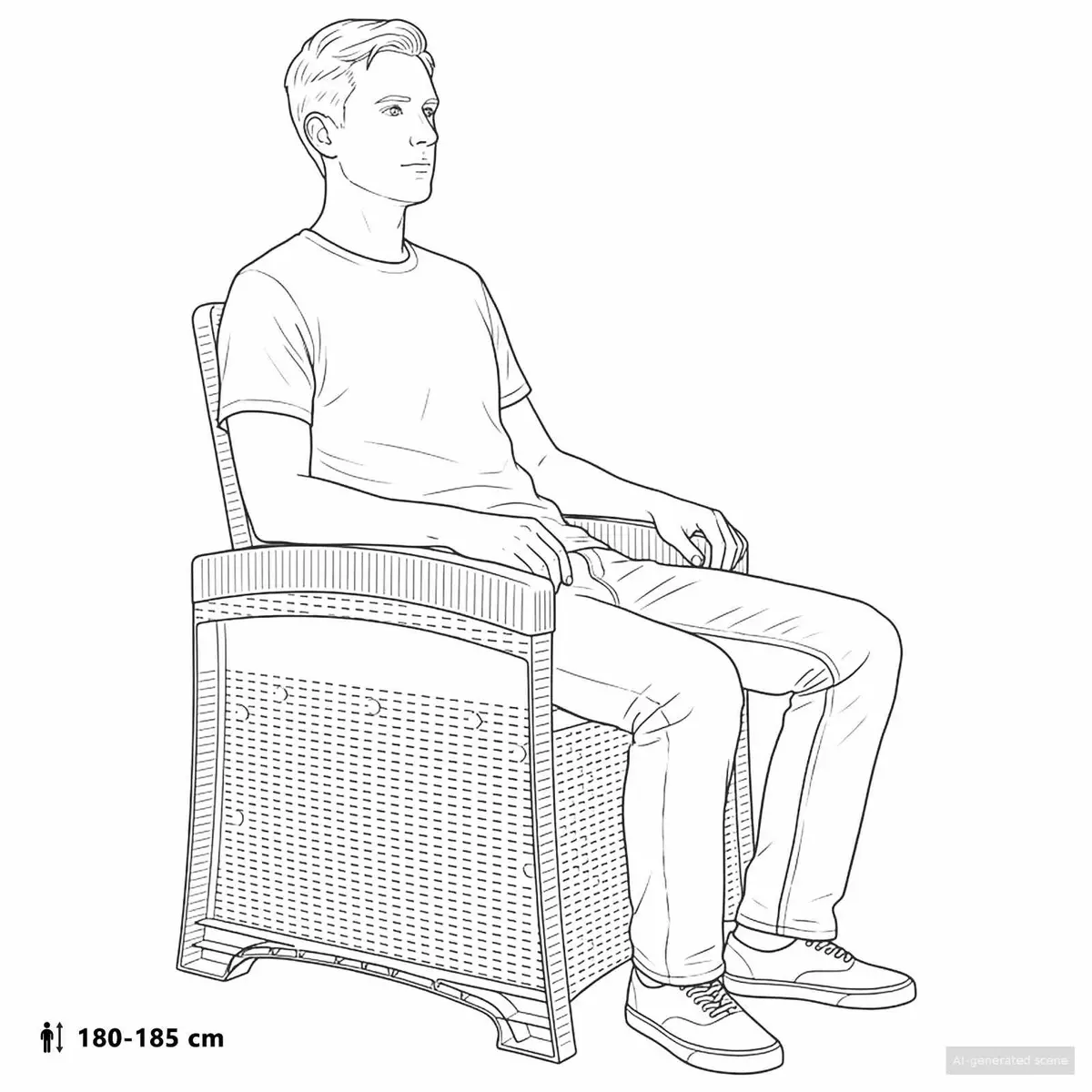 Reclining Garden Chair Adjustable Backrest Anthracite
